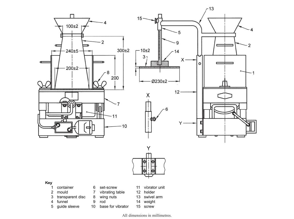 Fig 1. Vee Bee Consistometer (IS 1199: 2018)